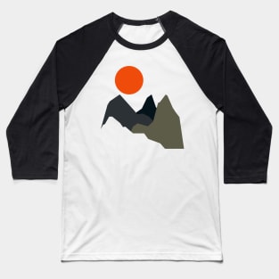 Tangerine Sun Baseball T-Shirt